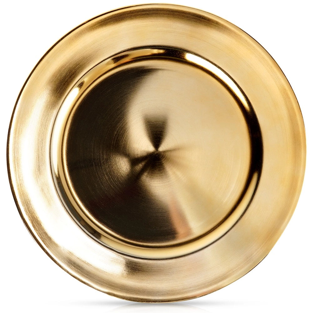 Gold Decorative Charger Plate, 33 cm Round