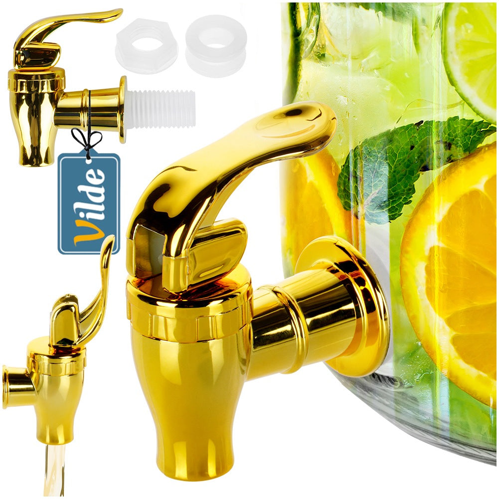 Gold Drink Jar Tap