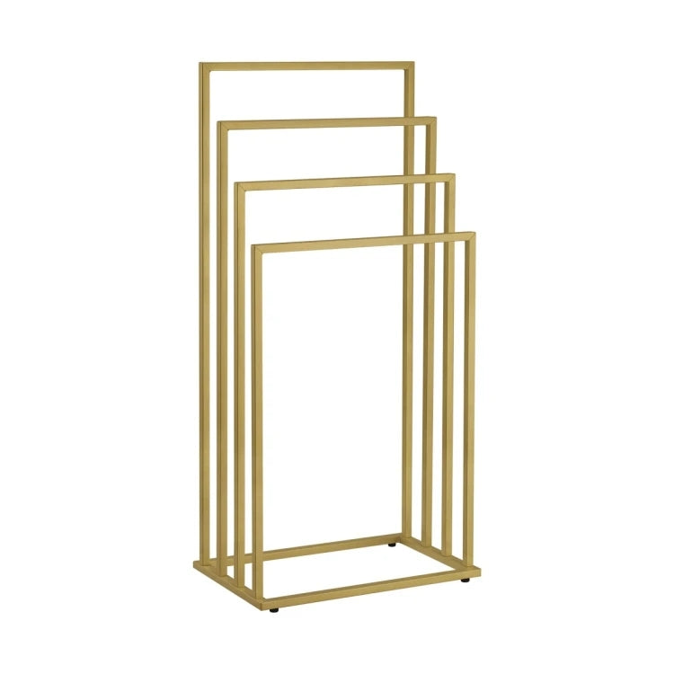 Gold Towel Rack with 4 Bars