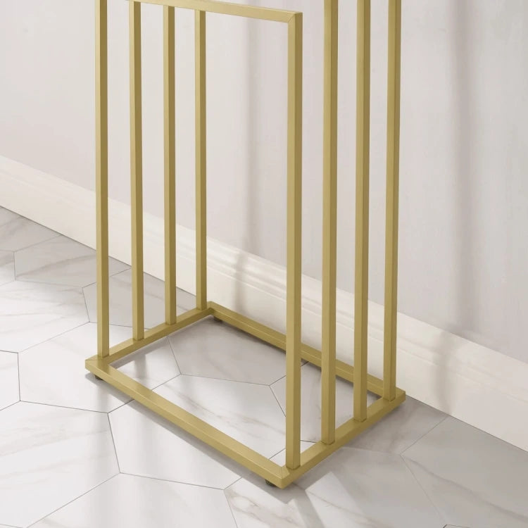 Gold Towel Rack with 4 Bars
