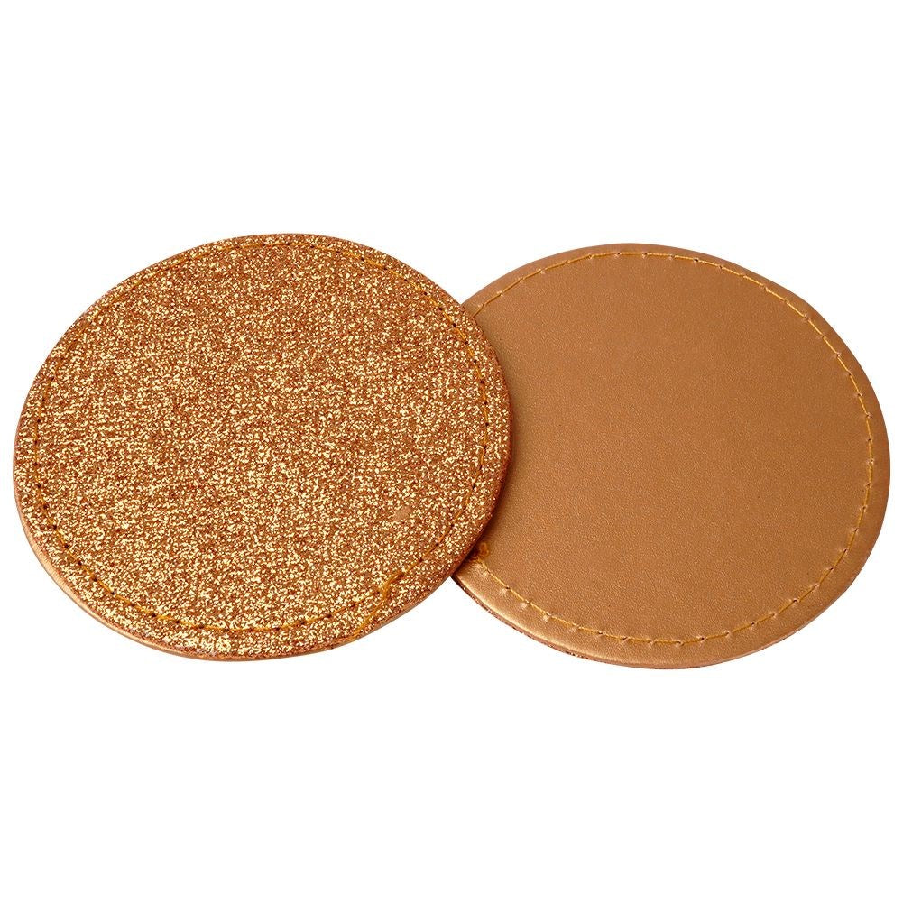 Gold cup coasters 10 cm 4 pcs.