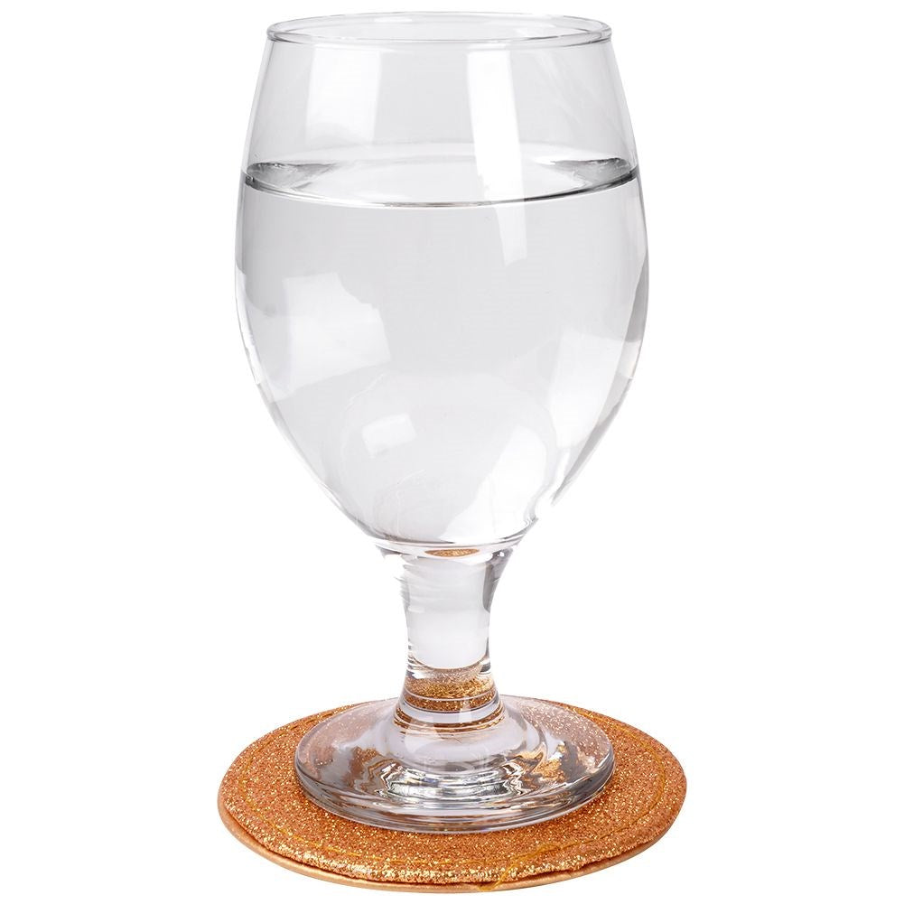 Gold cup coasters 10 cm 4 pcs.