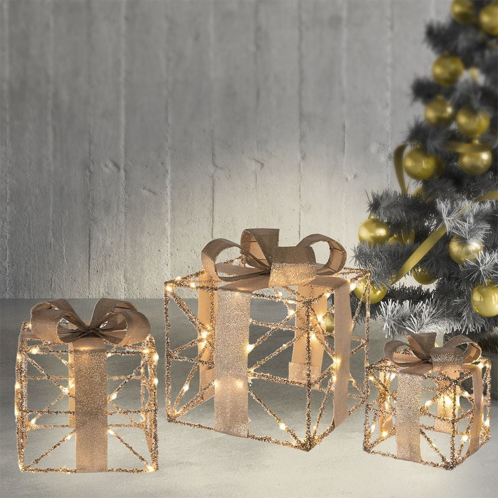 Golden LED Christmas Gifts: Perfect for Christmas decoration
