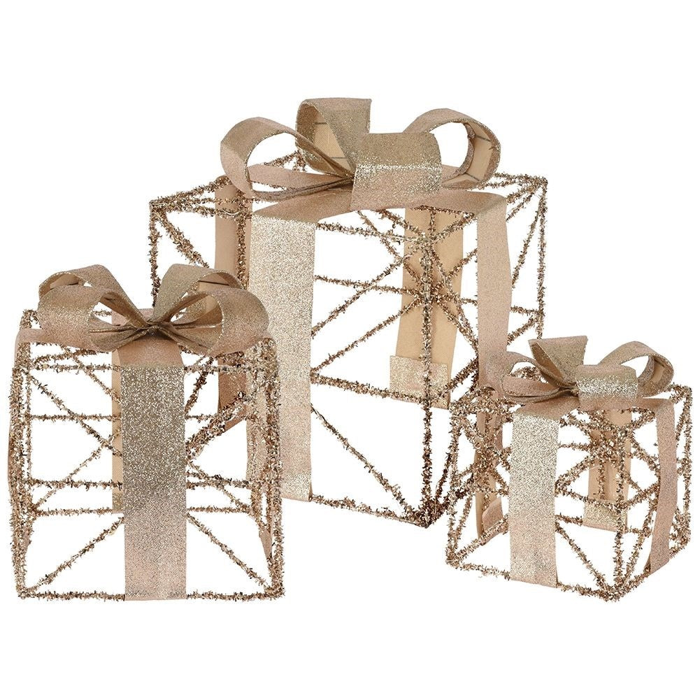 Golden LED Christmas Gifts: Perfect for Christmas decoration