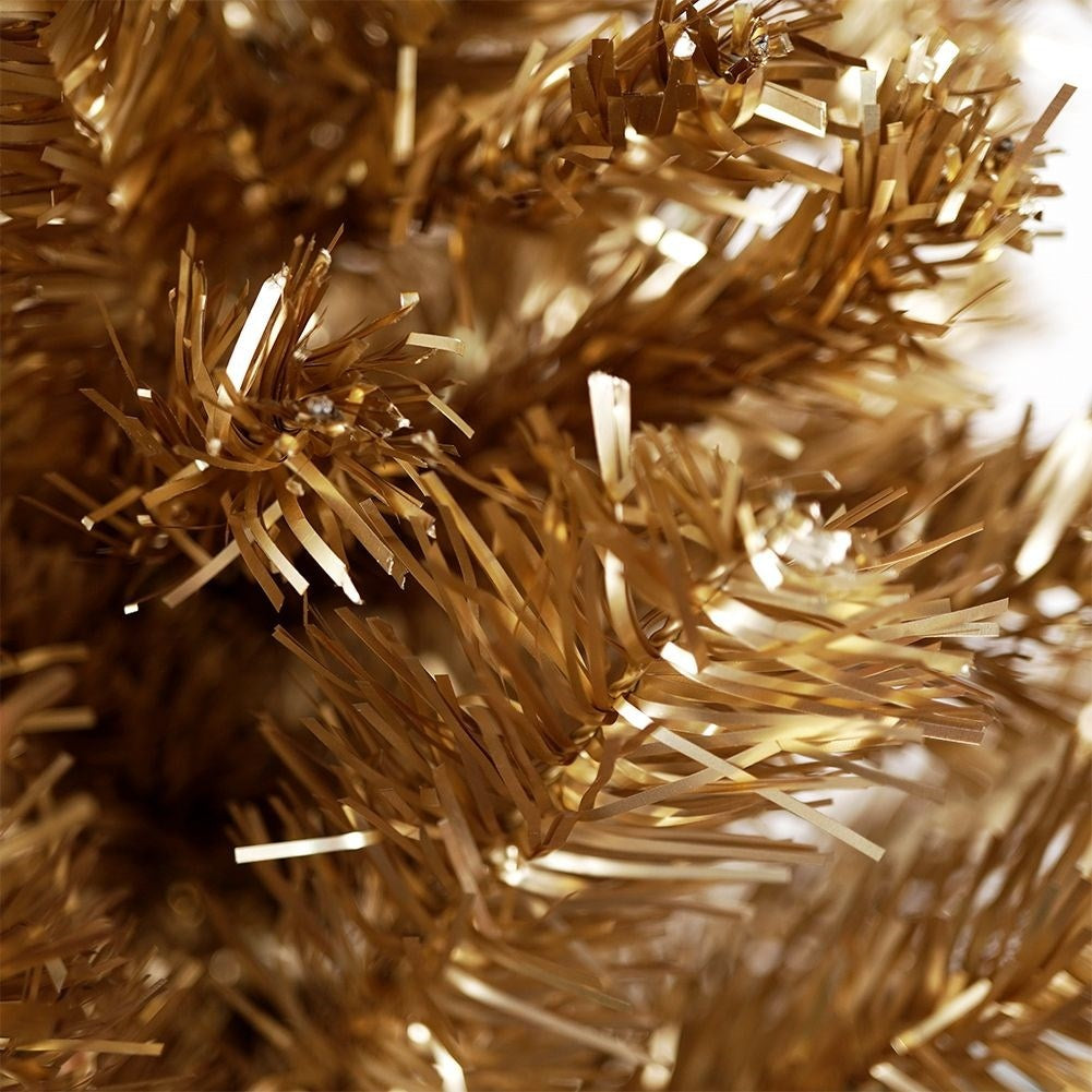 Golden artificial Christmas tree 60 cm with stable base