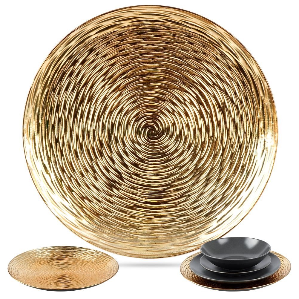 Golden coaster 33 cm - Glamorous and impressive