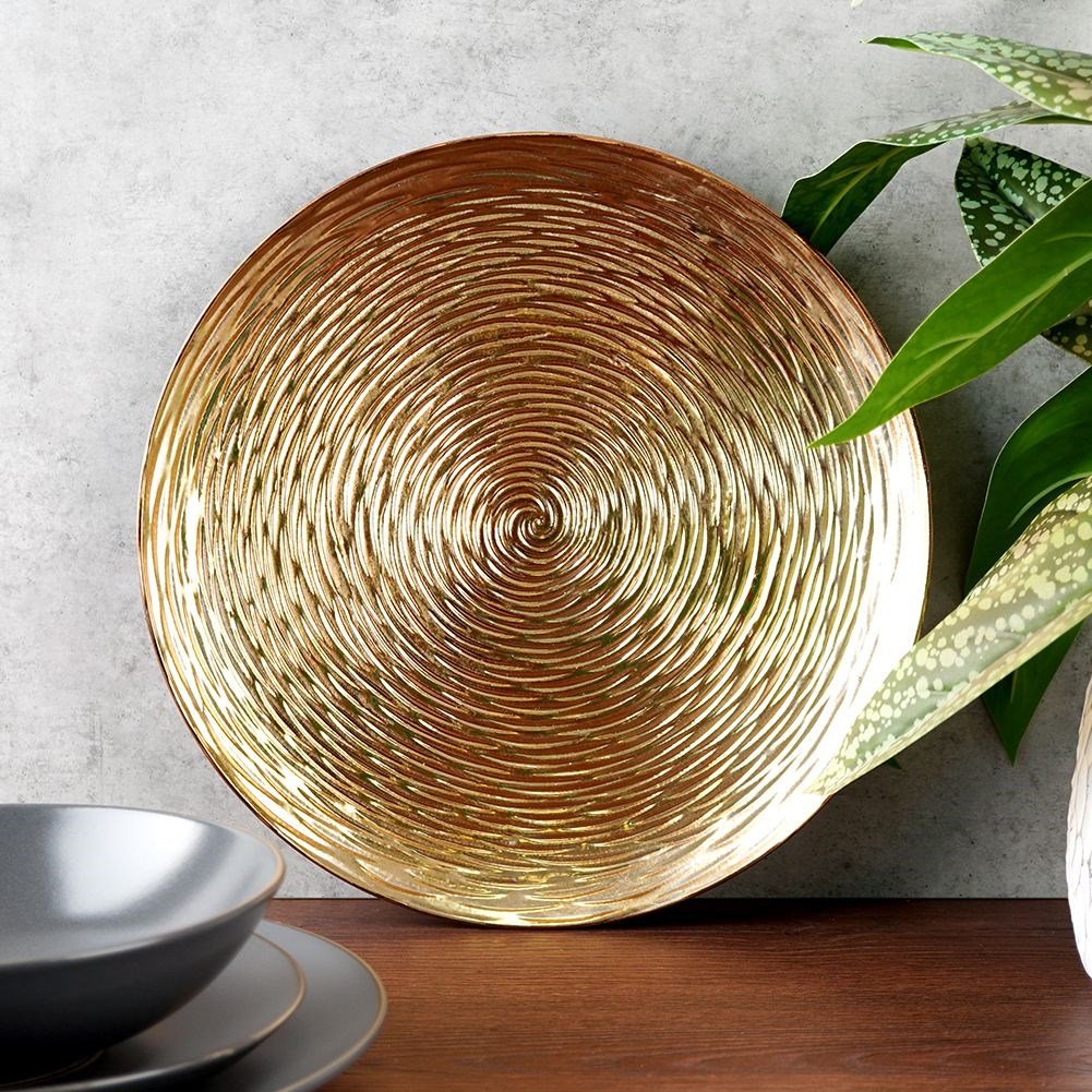Golden coaster 33 cm - Glamorous and impressive