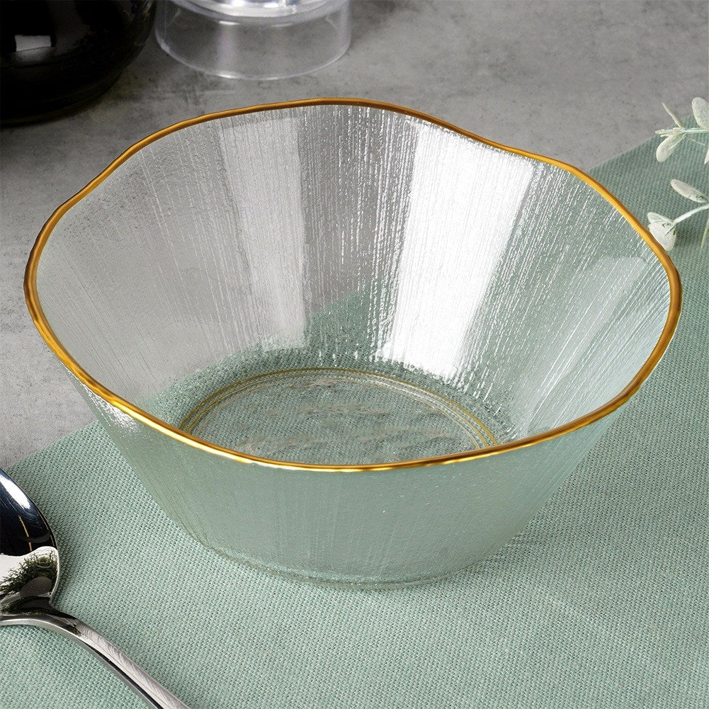 Gold glass bowl 15 cm, 500 ml