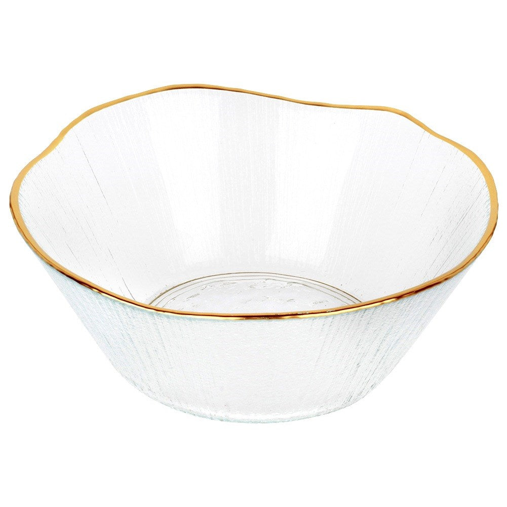 Gold glass bowl 15 cm, 500 ml