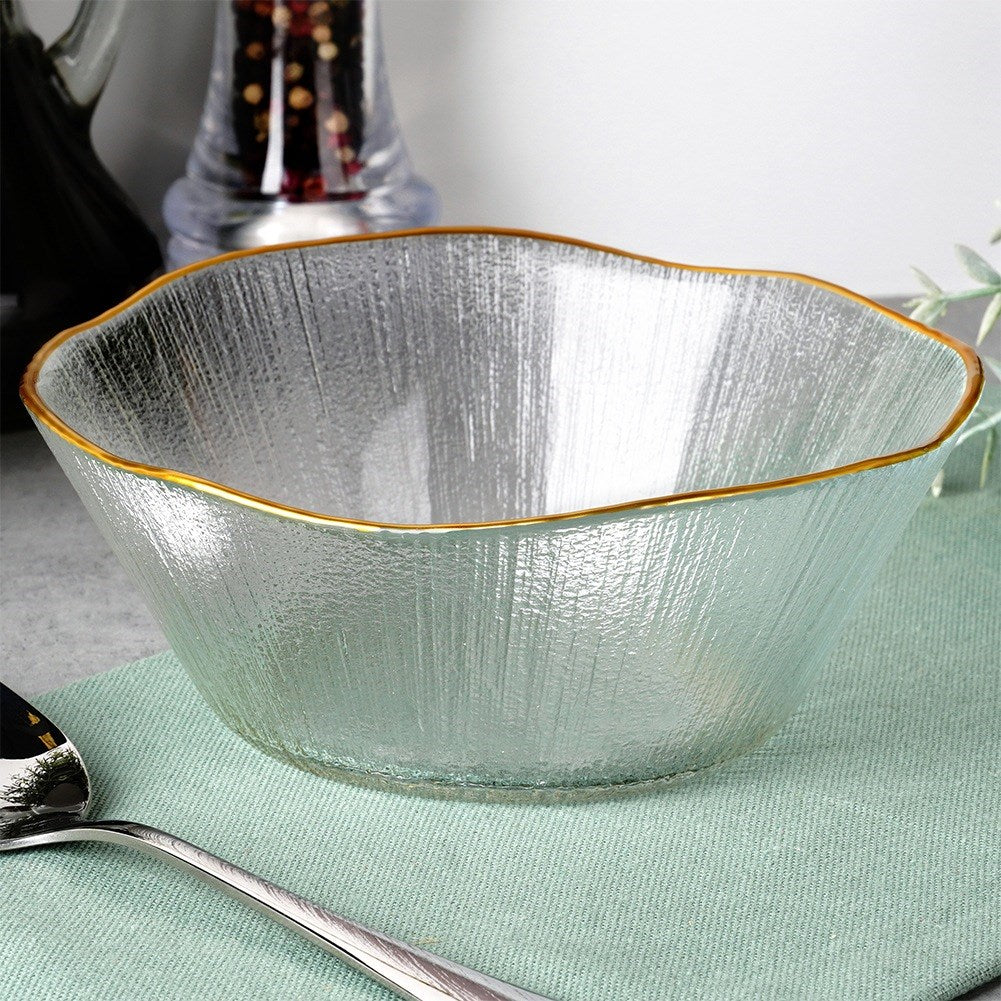 Gold glass bowl 15 cm, 500 ml