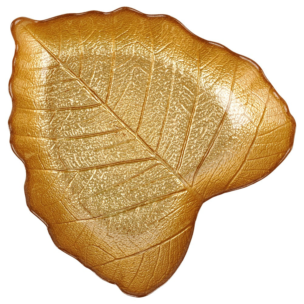 Gold leaf glass bowl 16x14 cm, 180 ml