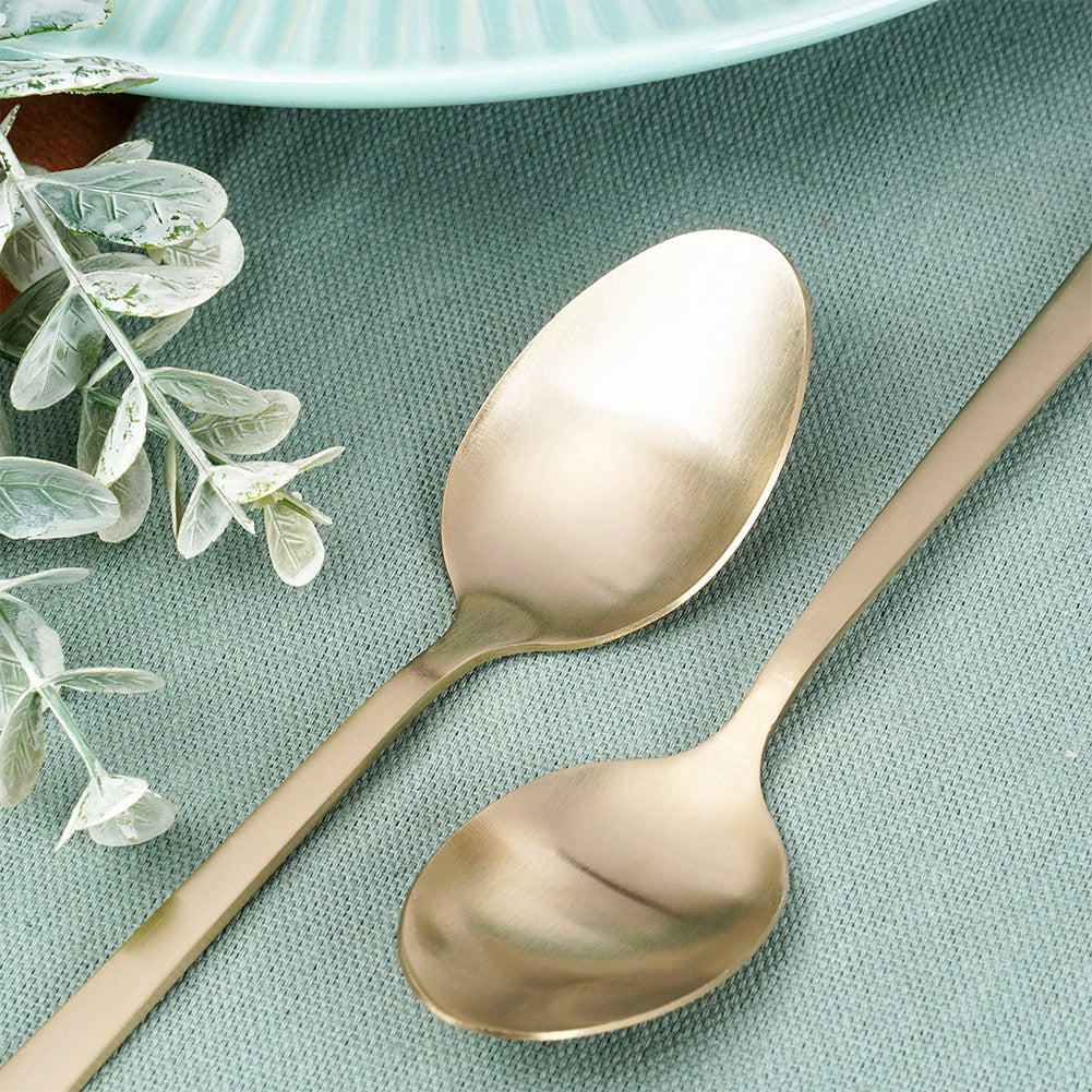 Gold steel cocktail spoons 4 pcs.