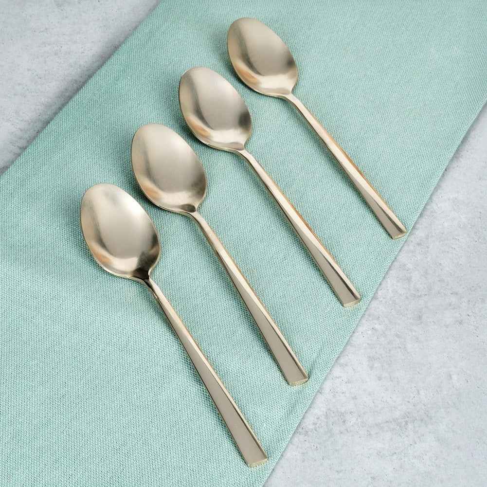 Gold steel tea spoons 4 pcs.