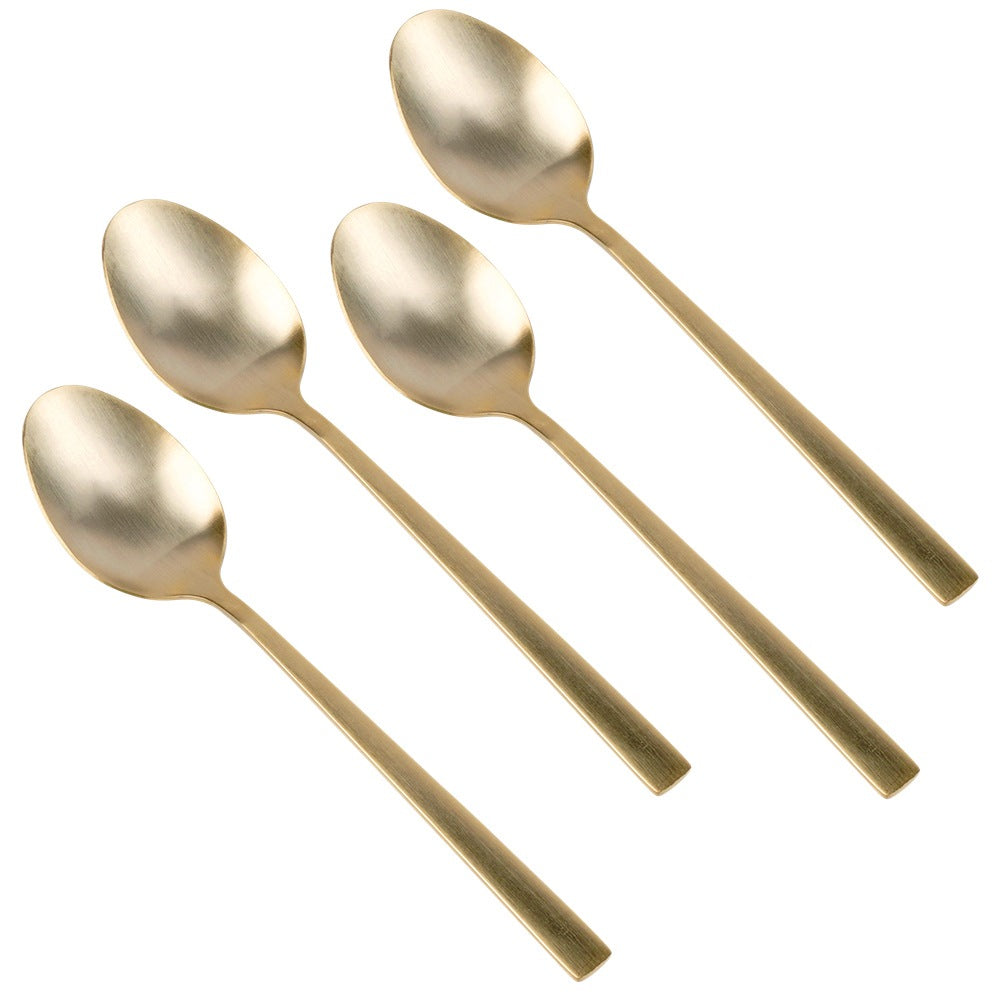 Gold steel tea spoons 4 pcs.
