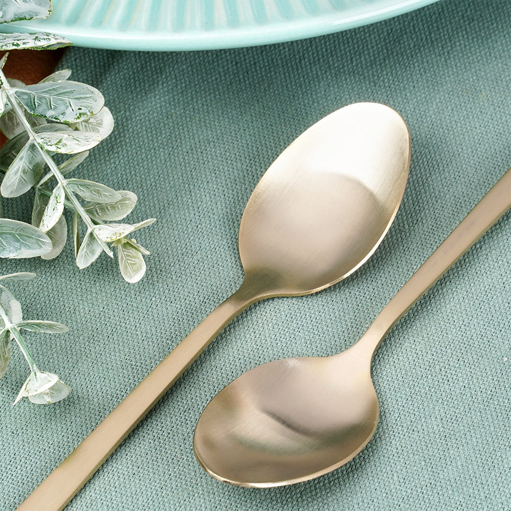 Gold steel tea spoons 4 pcs.