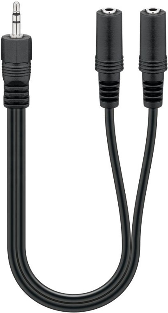 Goobay 1xMale to 2xFemale Stereo 3.5mm audio cable