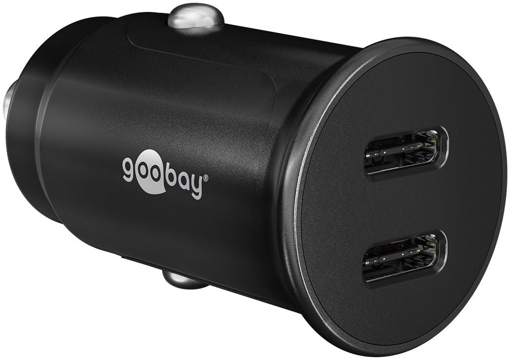 Goobay 2xUSB-C PD Fast Charger for Car 30W