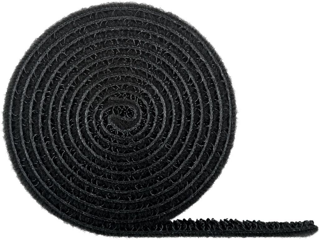 Goobay Cable organizer Set with hook-and-loop tie roll, 1m