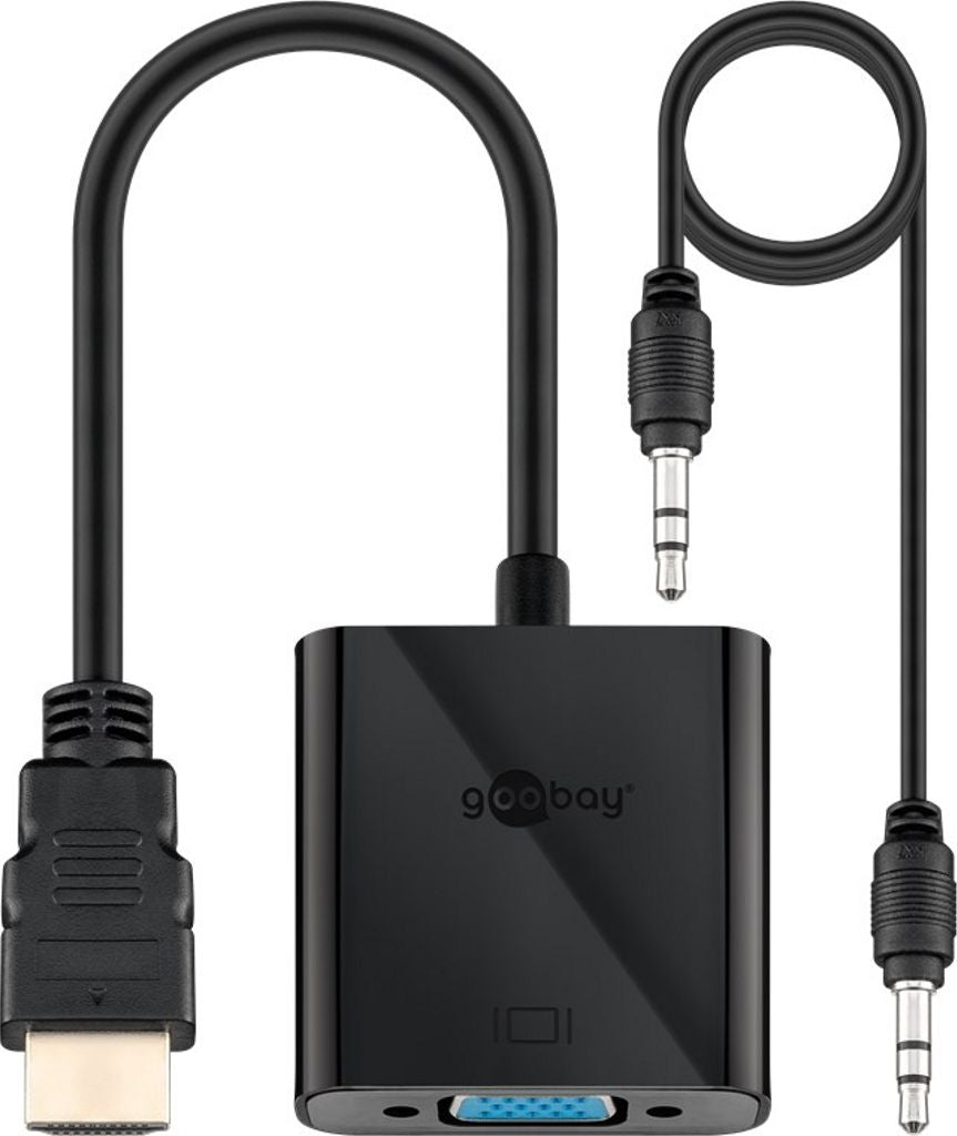 Goobay HDMI to VGA Adapter - Black