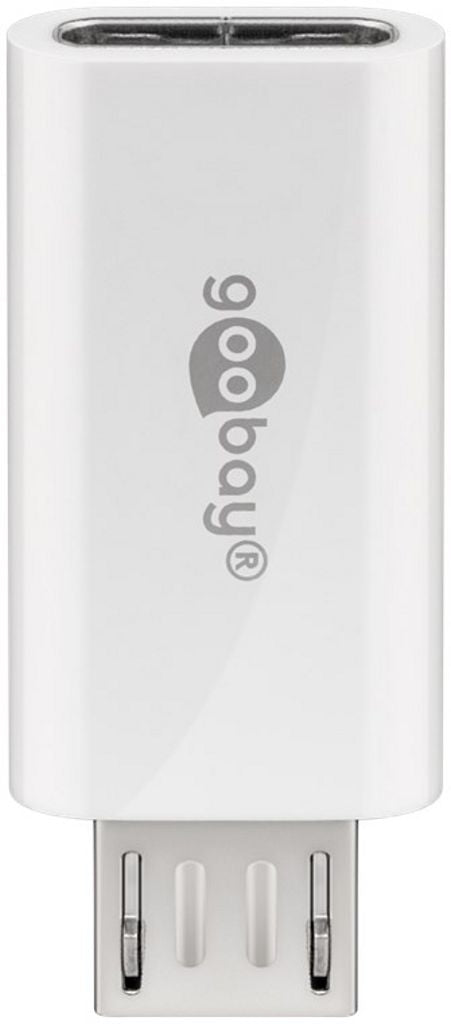 Goobay Micro-USB to USB-C OTG adapter - White