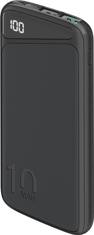 Goobay Powerbank with Fast Charging, PD, QC 3.0, 10,000mAh - Black