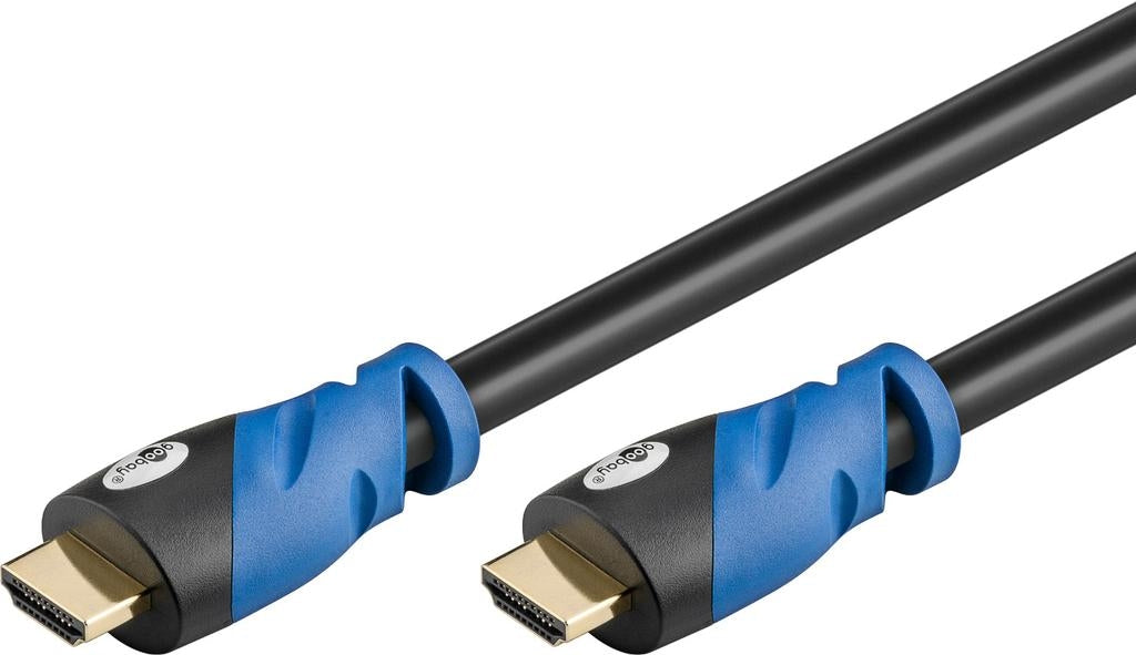 Goobay Premium HDMI cable with ethernet, 1m, black
