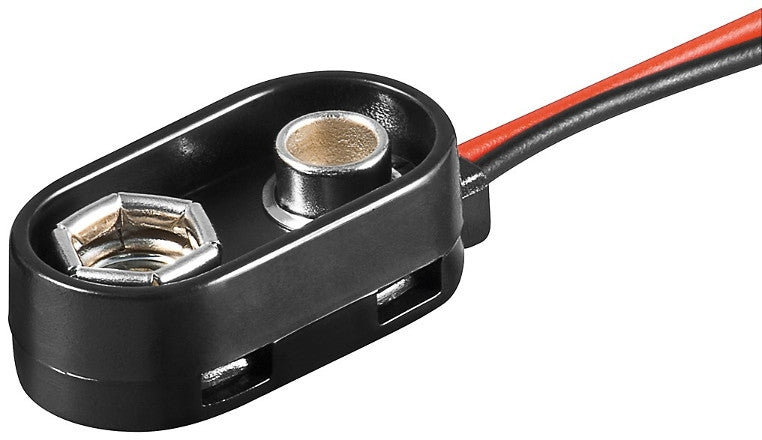Goobay water-resistant battery connector for 9V battery