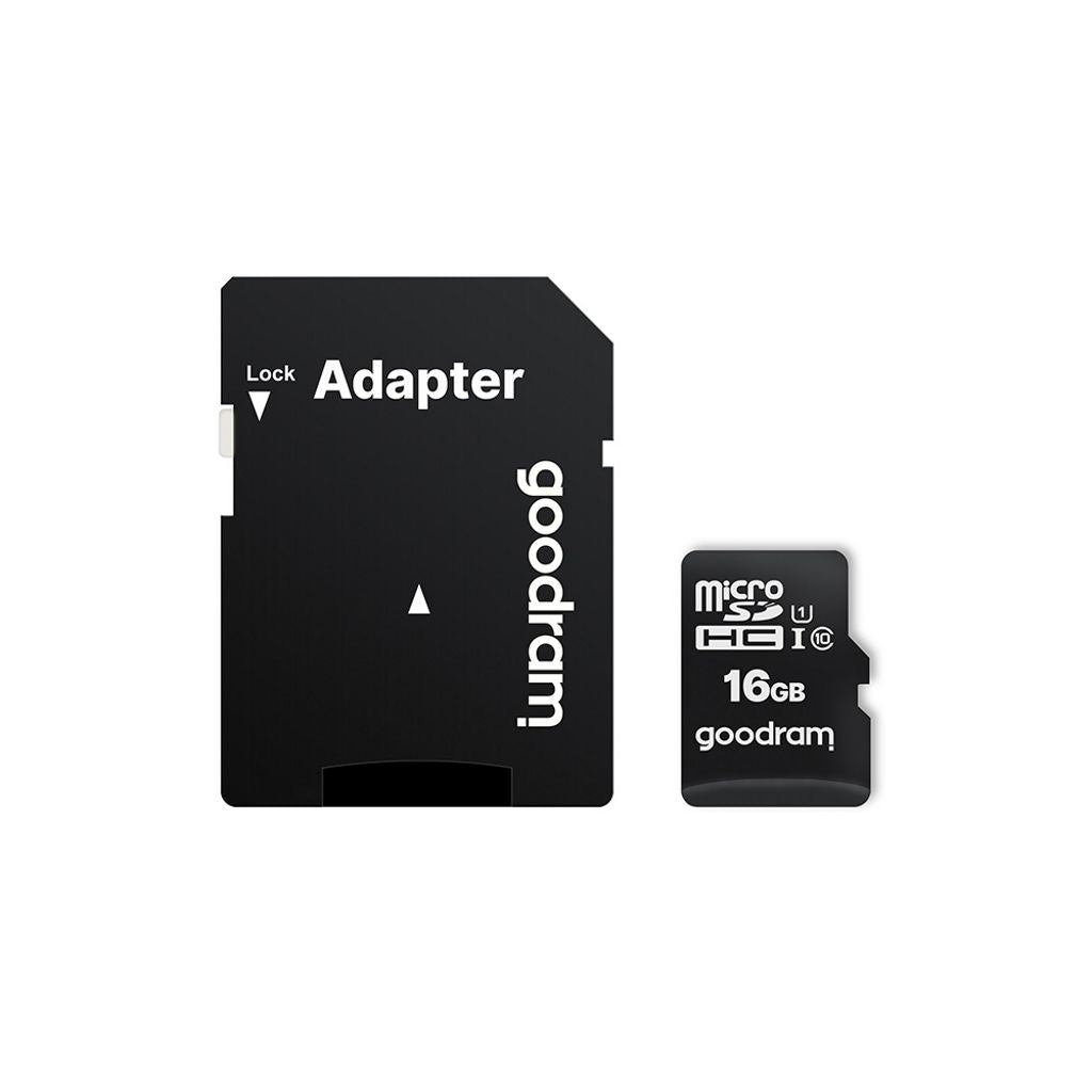 Goodram 16 GB microSDHC Memory Card Class 10 UHS-I with SD Adapter