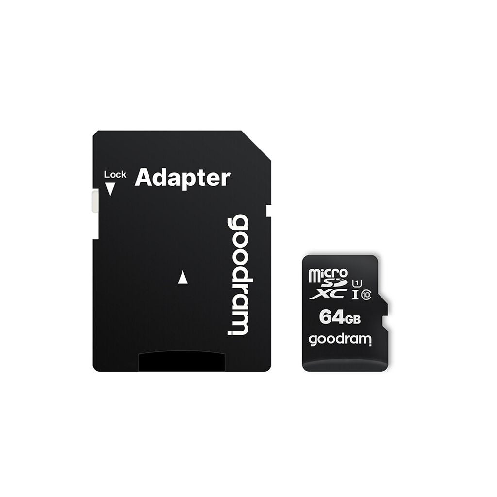 Goodram 64 GB microSDXC Memory Card Class 10 UHS-I + SD Adapter