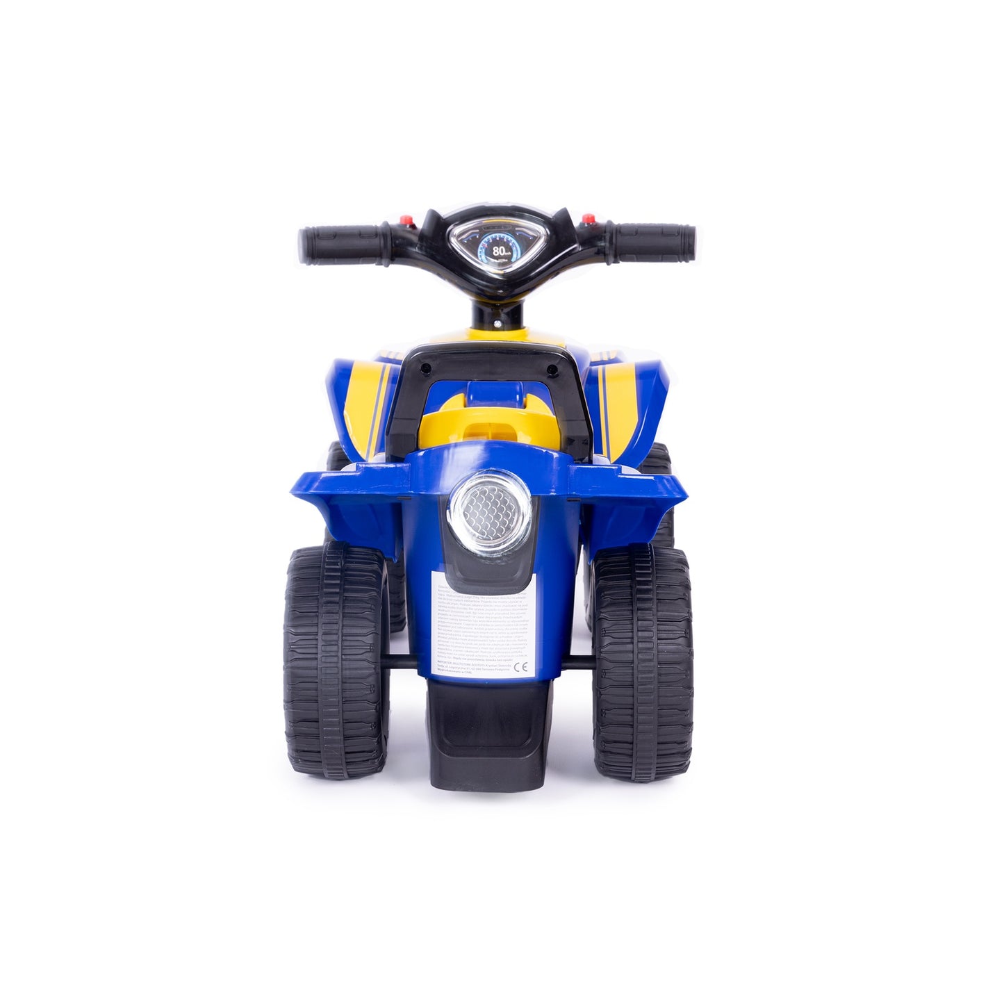 Goodyear quad ride-on, interactive steering wheel, sounds, BLUE
