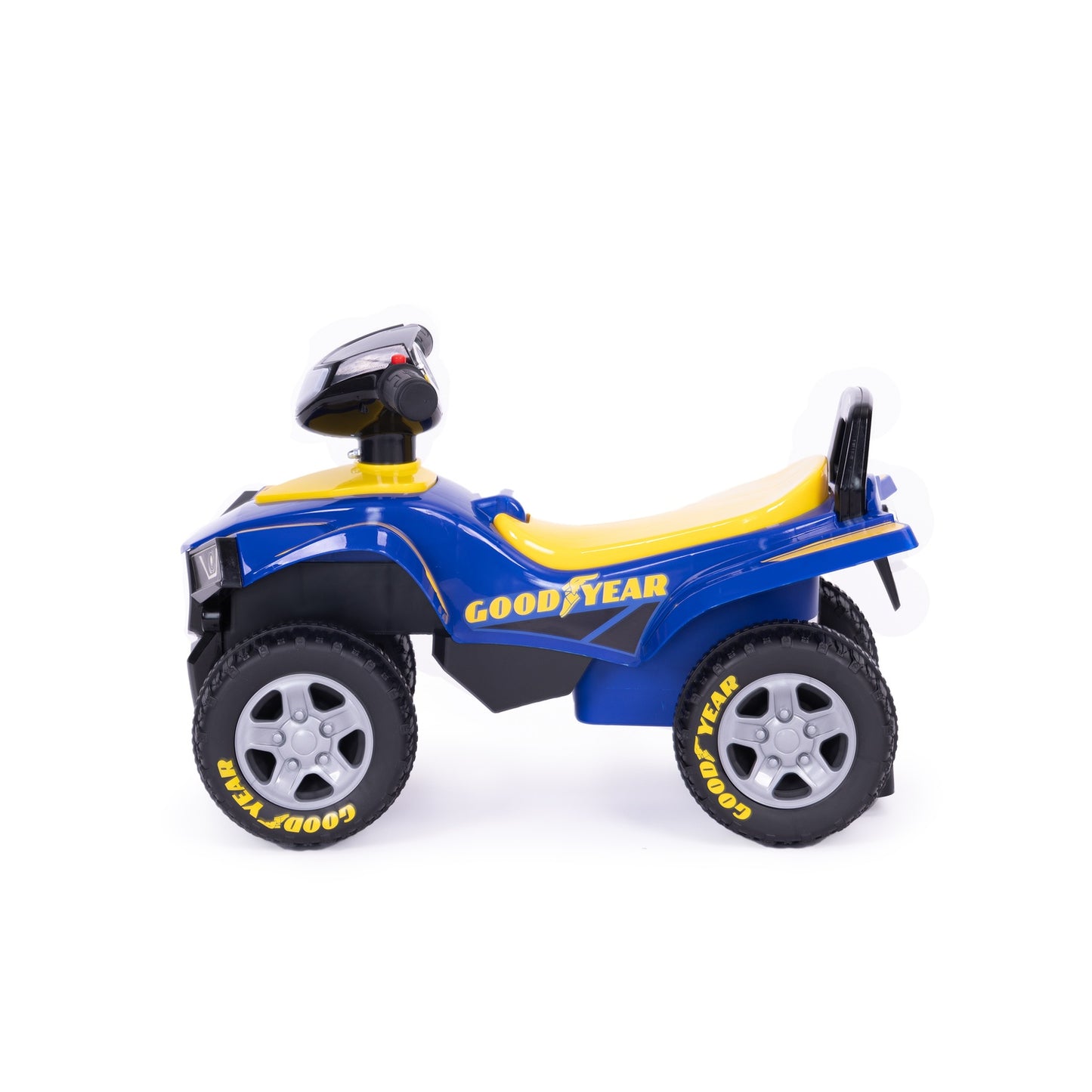 Goodyear quad ride-on, interactive steering wheel, sounds, BLUE