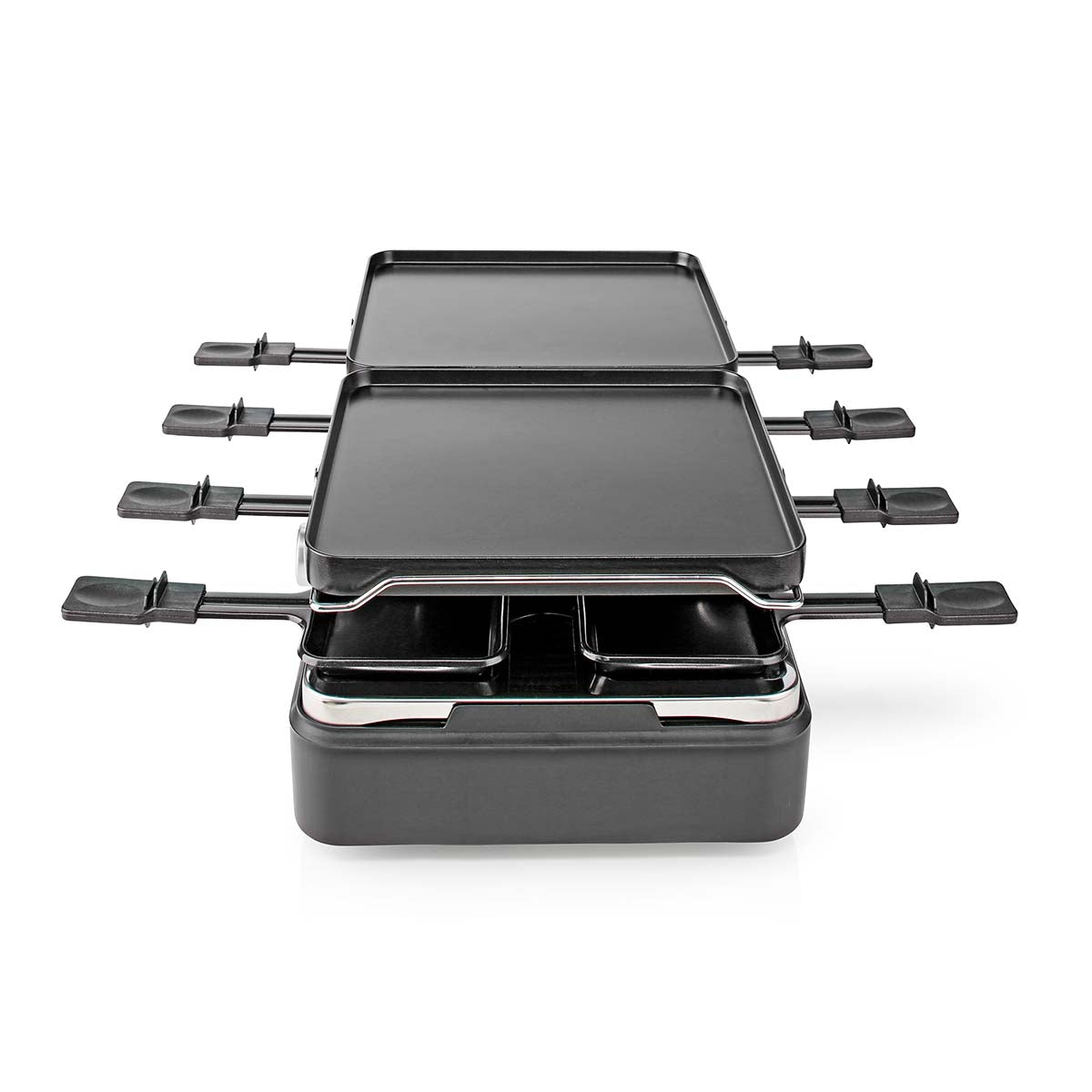 Gourmet / Raclette | Grill / Stone | 8 Persons | Spatula | Temperature setting | Non-stick coating | Rectangle