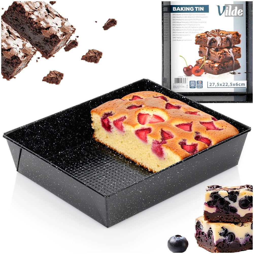 Granite Non-Stick Baking Tin, 27.5x22.5x6 cm