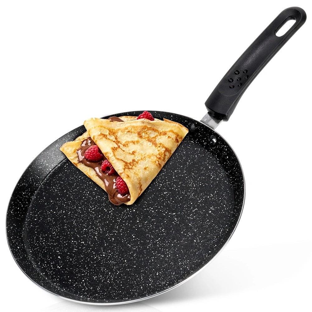 Granite Non-Stick Crepe Pan, 24 cm, Heat-Resistant Handle