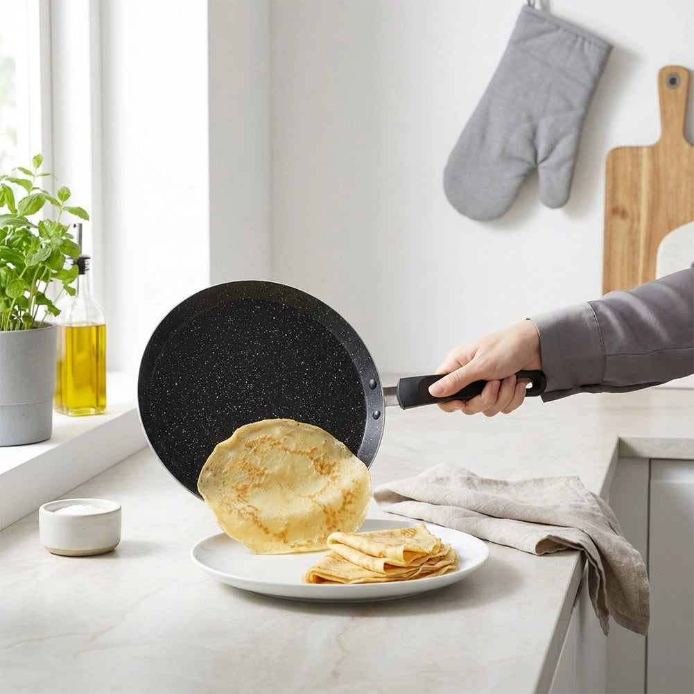 Granite Non-Stick Crepe Pan, 24 cm, Heat-Resistant Handle