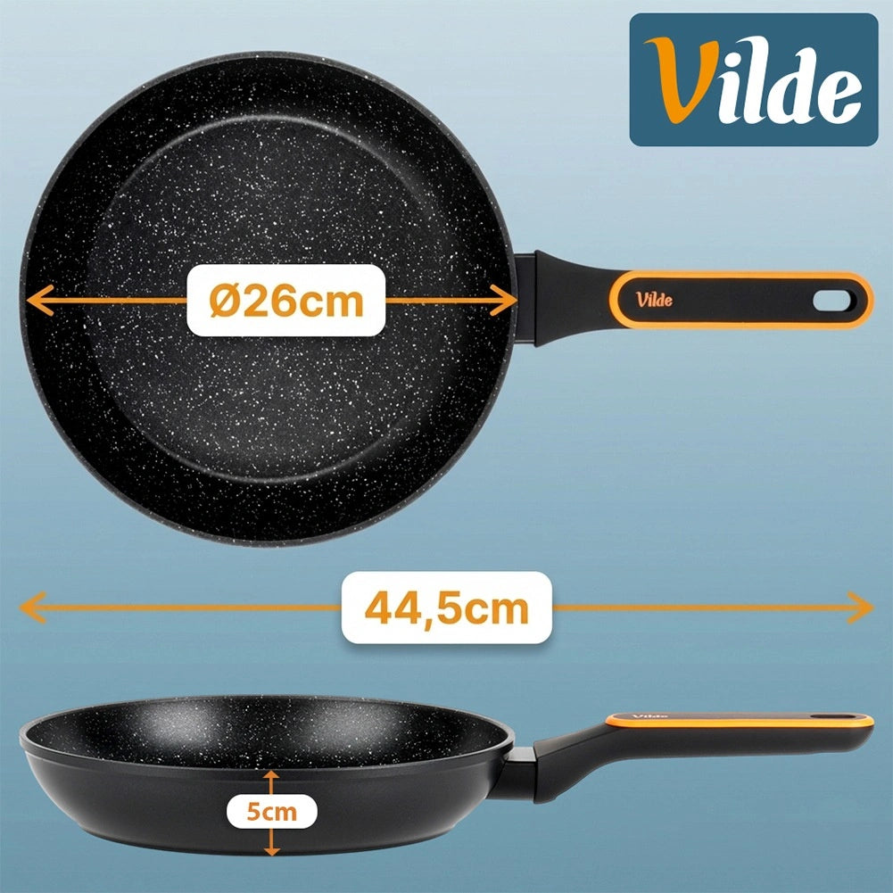 Granite Non-Stick Frying Pan, 26 cm, Dishwasher Safe