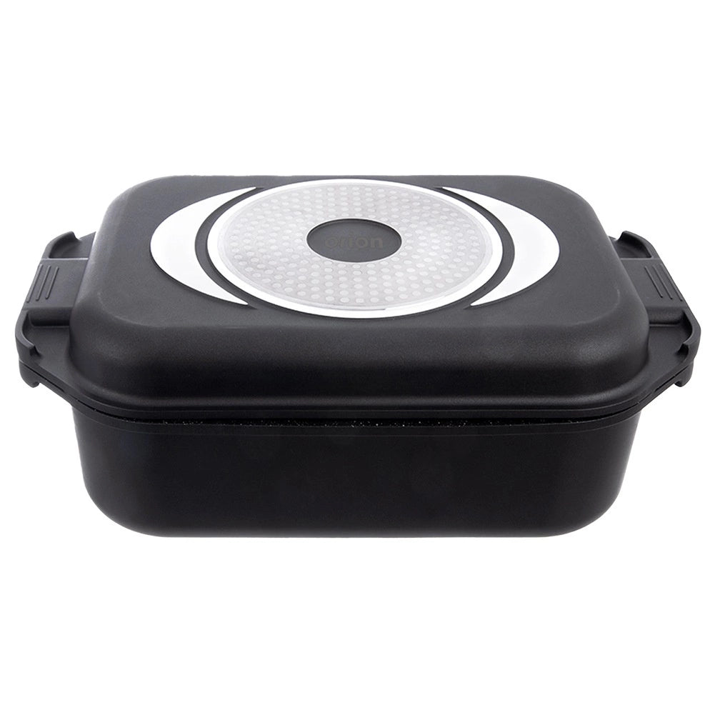 Granite Roasting Tin with Grill & Glass Lid, 7L, 41x26x15 cm