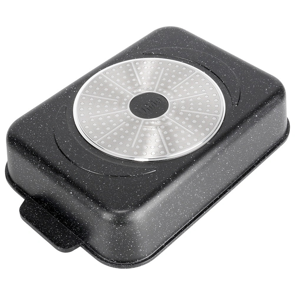 Granite Roasting Tin with Lid, 3.5L, 35x23x12 cm