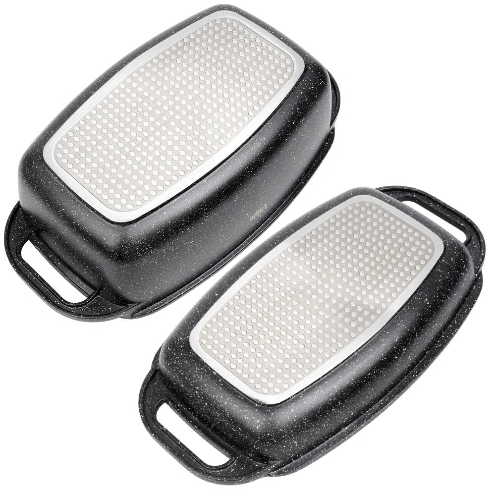 Granite Roasting Tin with Lid, 5.5+2.5L, Non-Stick