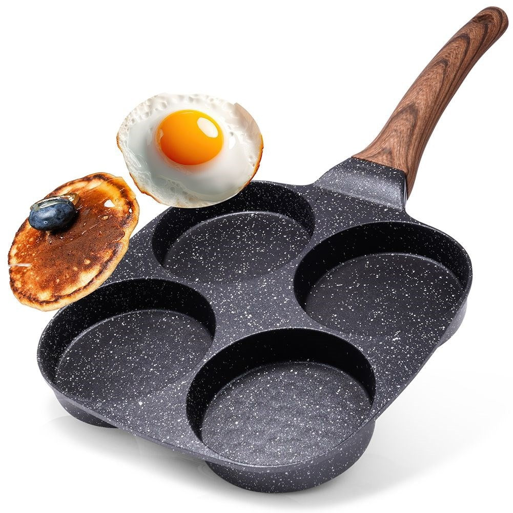 Granite-coated Non-stick Frying pan with 4 Compartments
