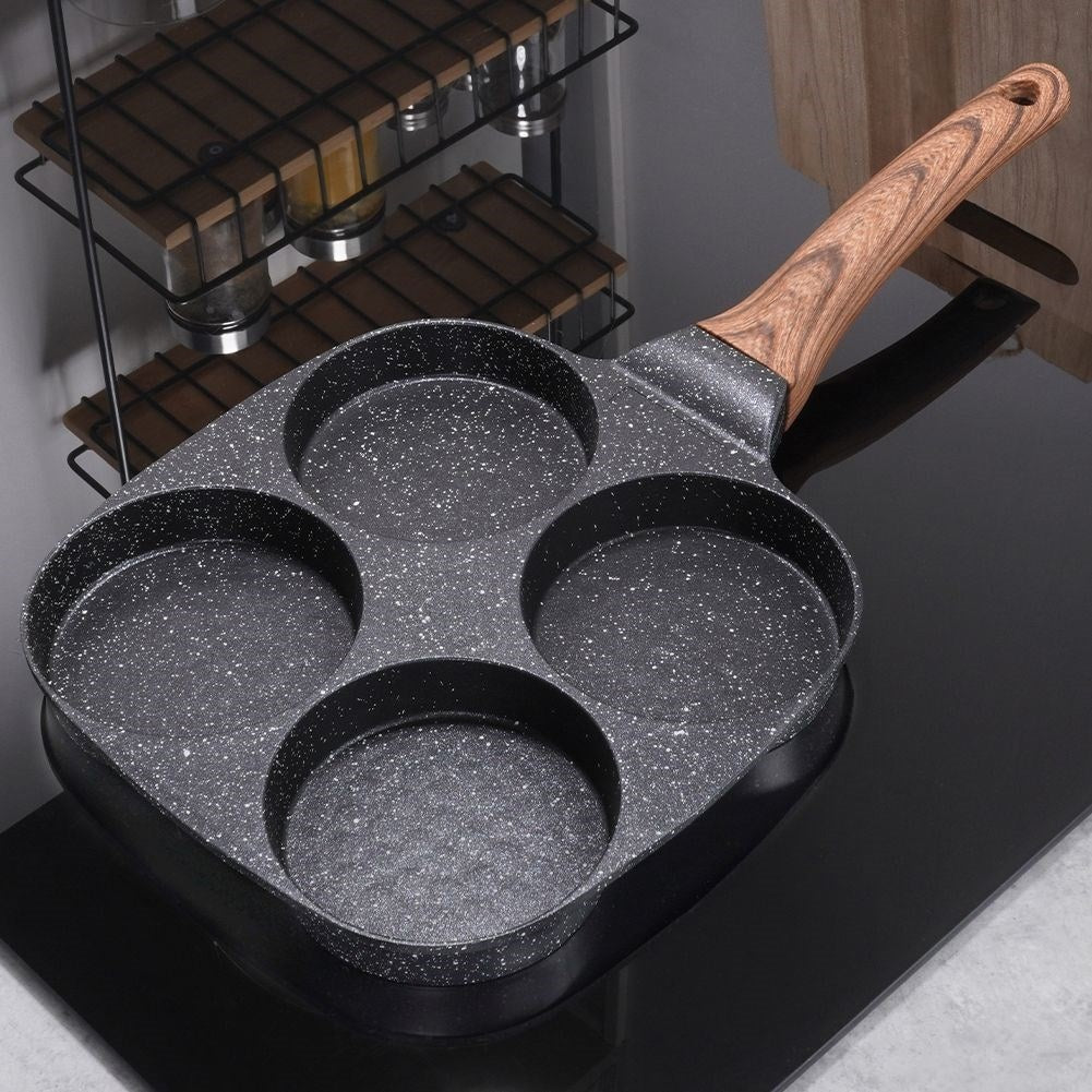 Granite-coated Non-stick Frying pan with 4 Compartments