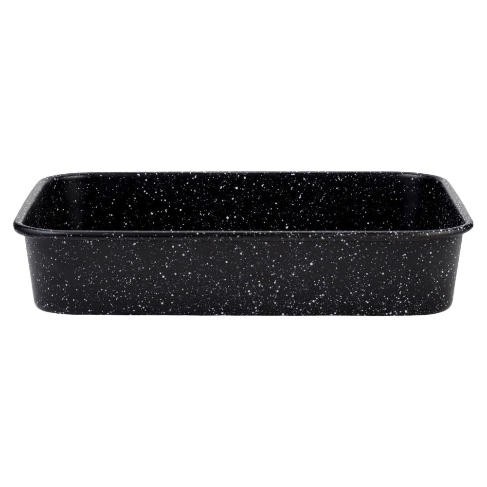 Granite-coated baking dish with non-stick for meat and cakes