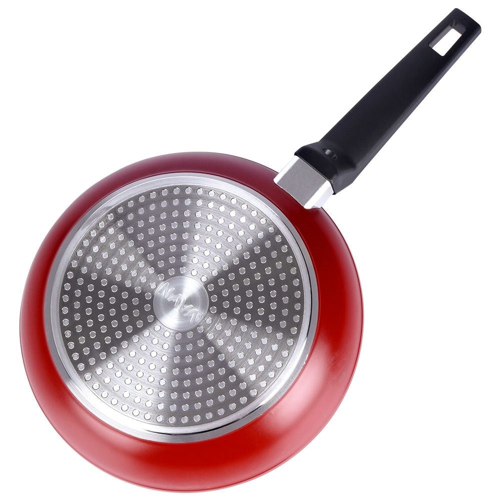 Granite-coated frying pan with five-layer non-stick surface