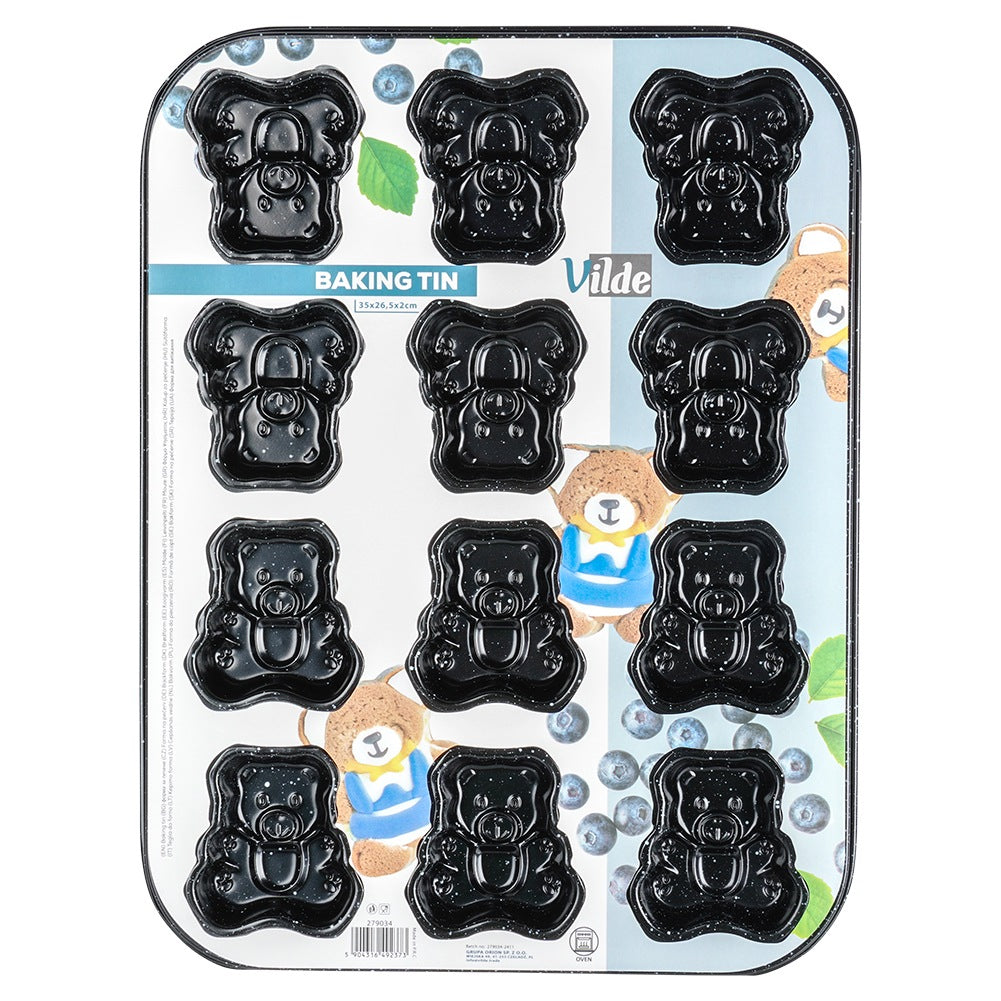Granite cookie cutter bears 35x26.5 cm