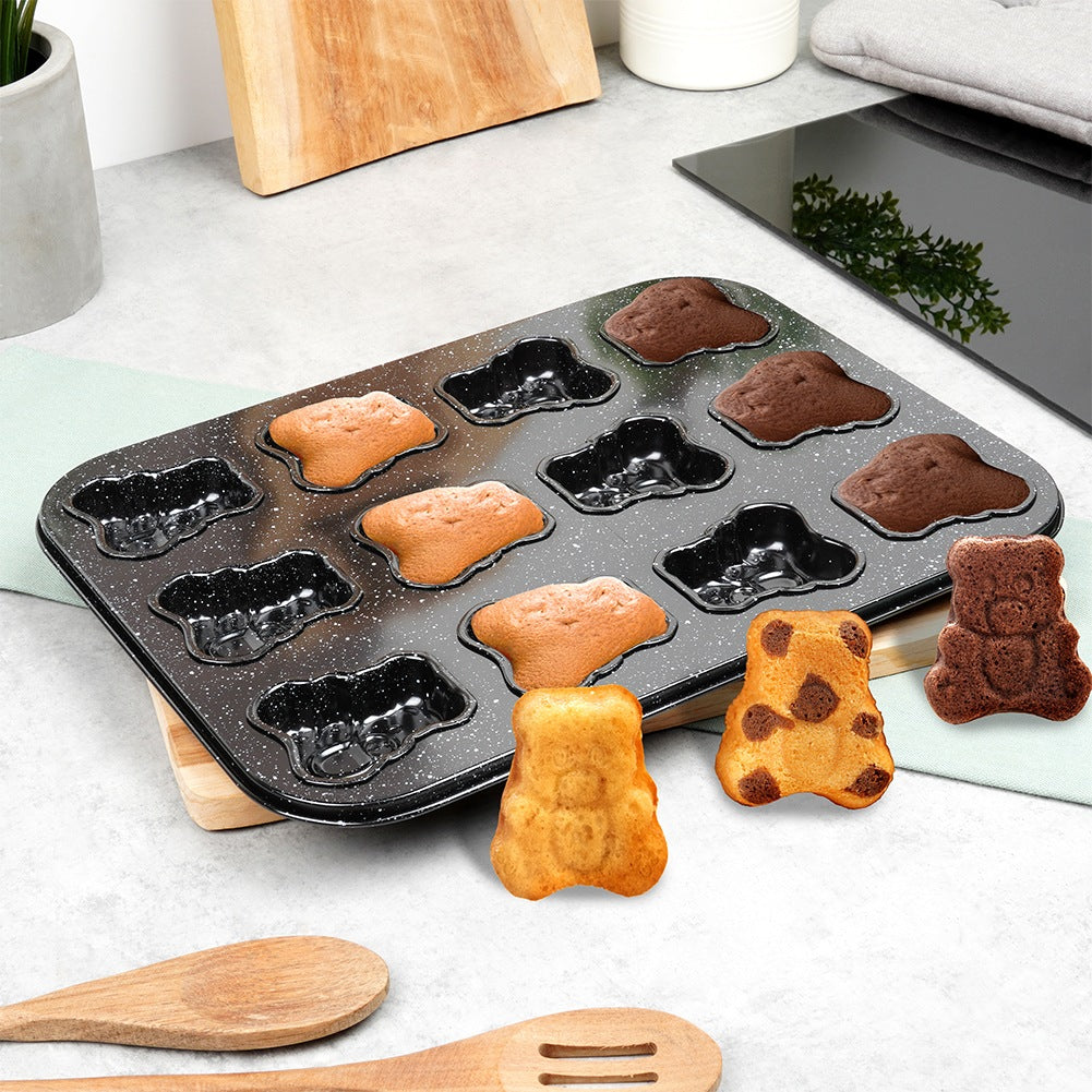 Granite cookie cutter bears 35x26.5 cm
