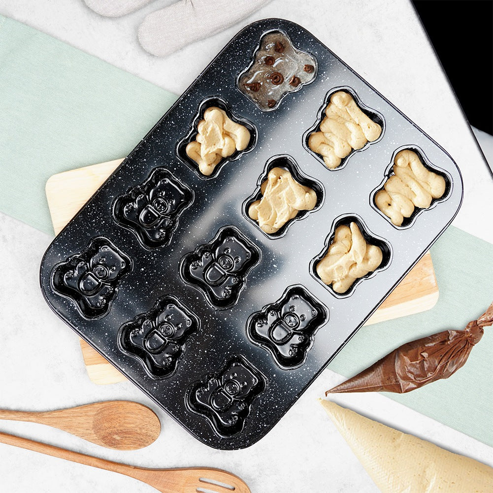 Granite cookie cutter bears 35x26.5 cm