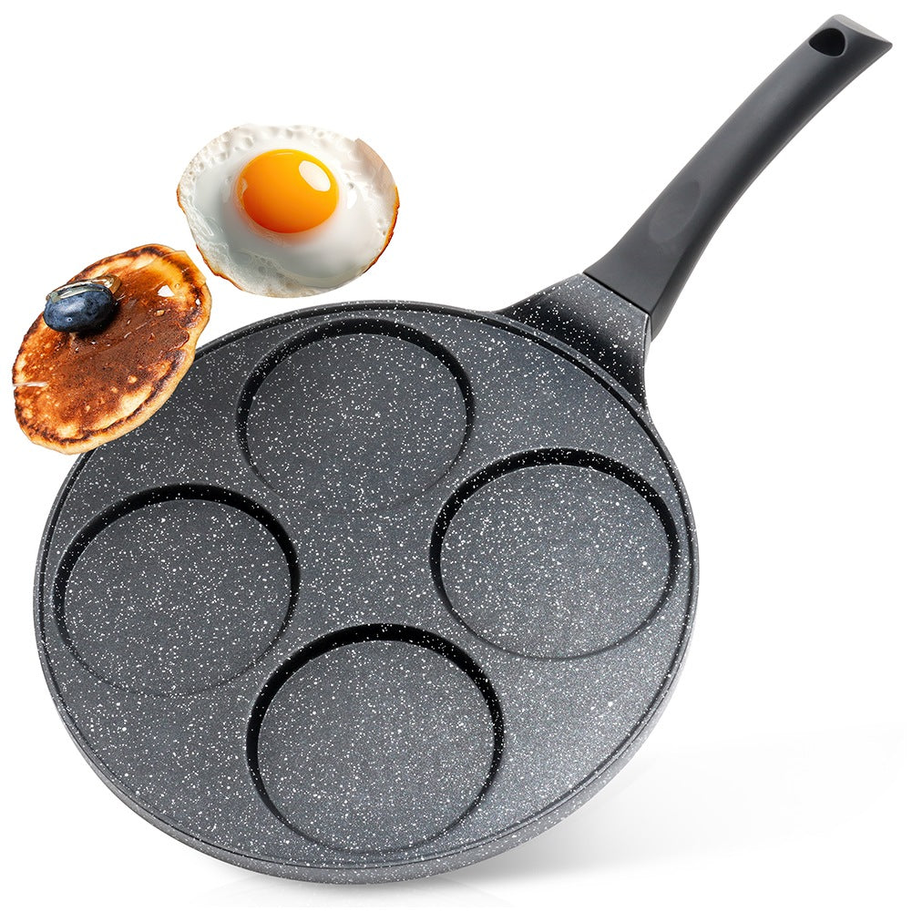 Granite egg pan 4 holes BLACK LINE 26 cm
