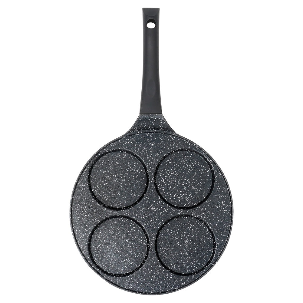 Granite egg pan 4 holes BLACK LINE 26 cm