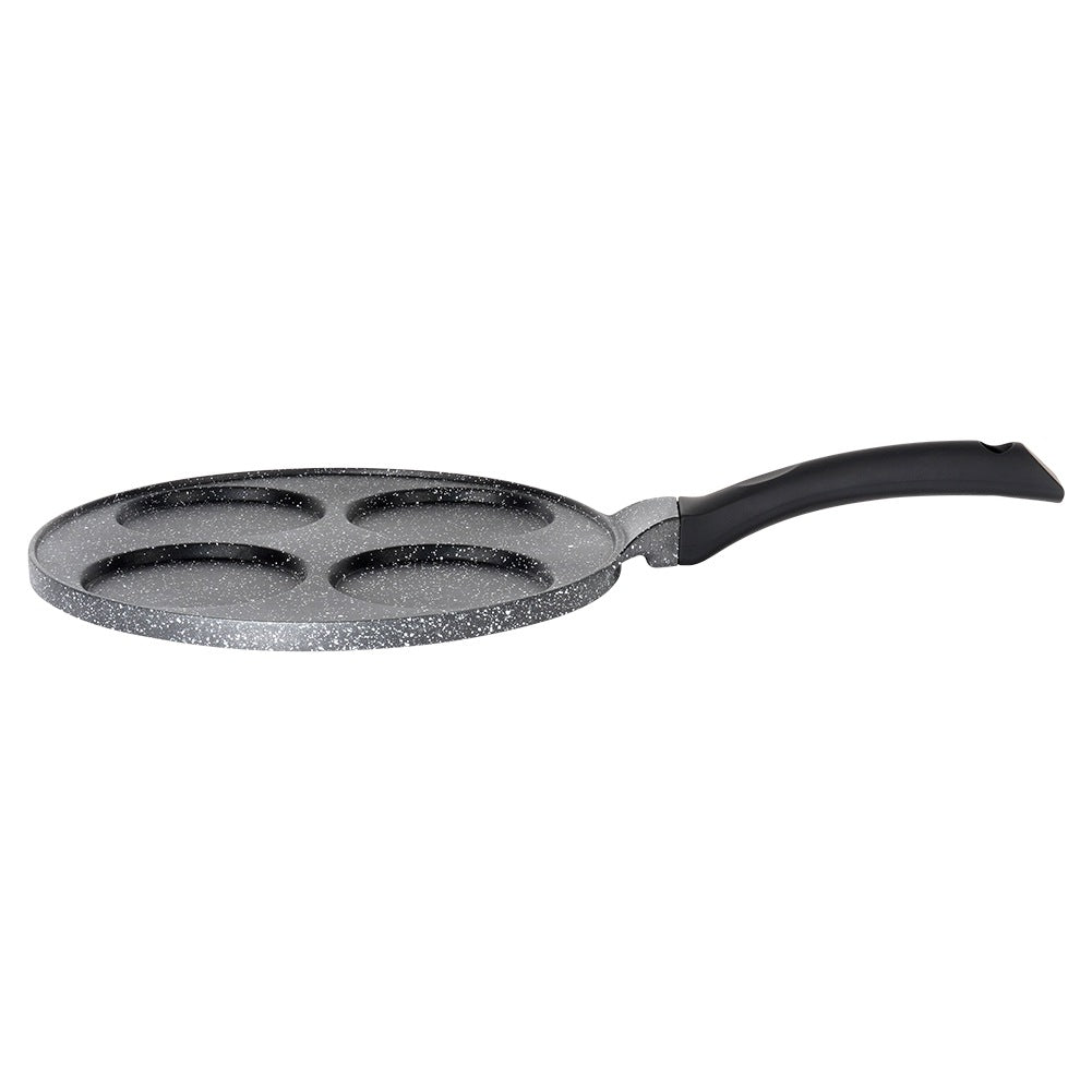 Granite egg pan 4 holes BLACK LINE 26 cm