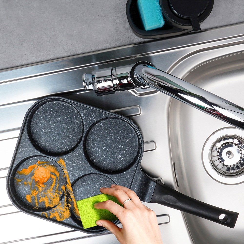 Granite egg pan 4 holes GRANDE 22x22cm